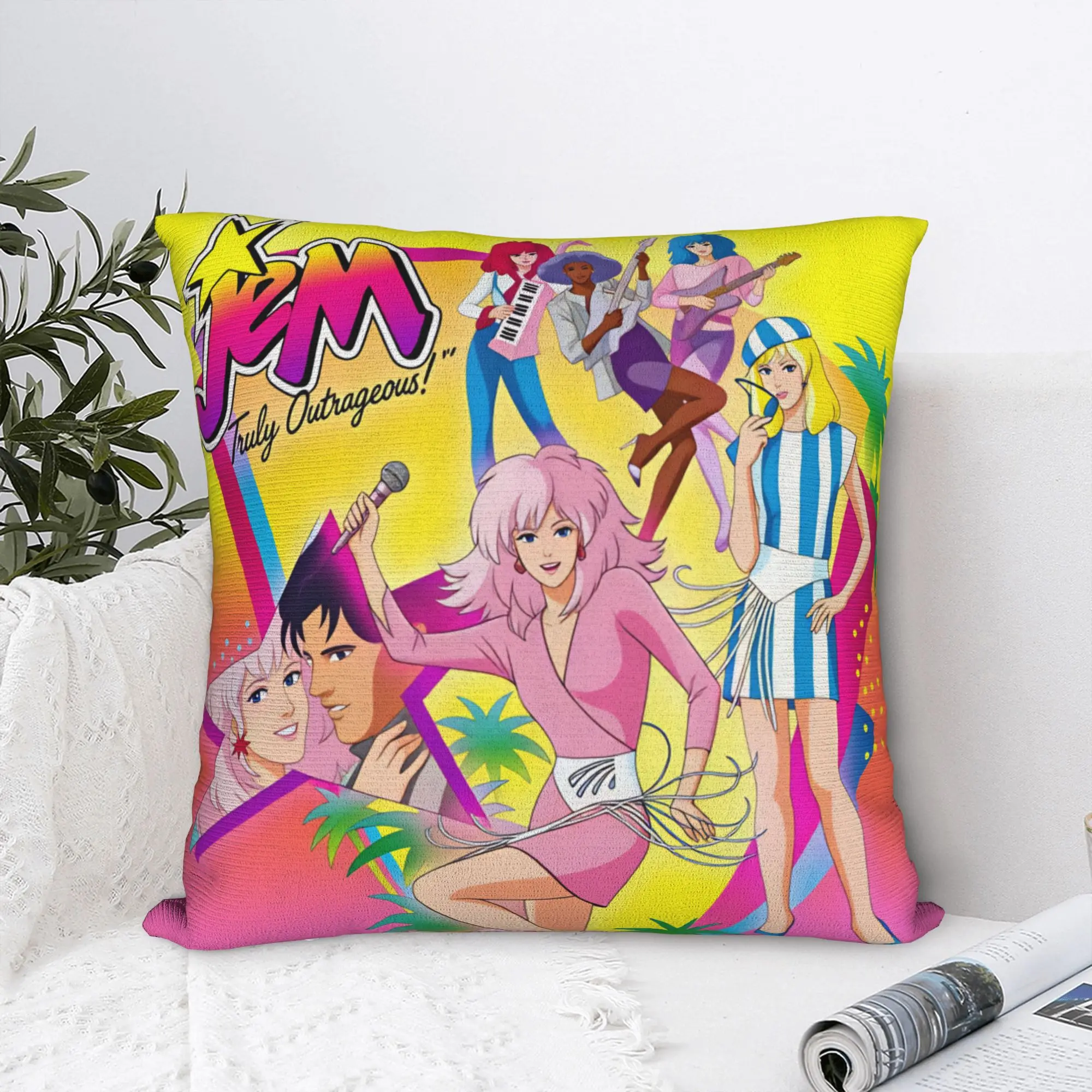 Jem And The Holograms Movie Pillowcases  Morden Pillow Case For Sofa Home Decoration Soft Pillow Cover