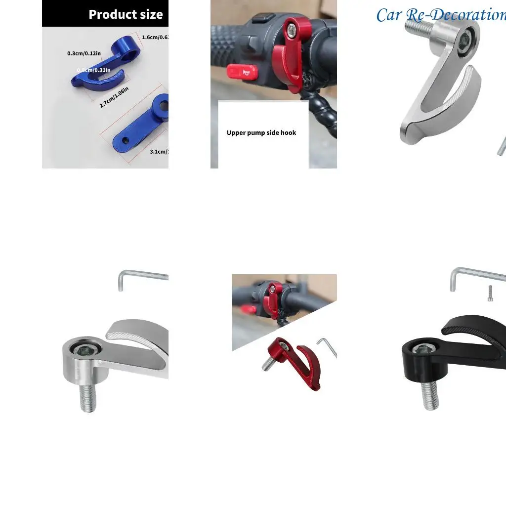 

R58D Motorcycle Side Attachment Hook Scooter Hook set for Additional Hanging Space