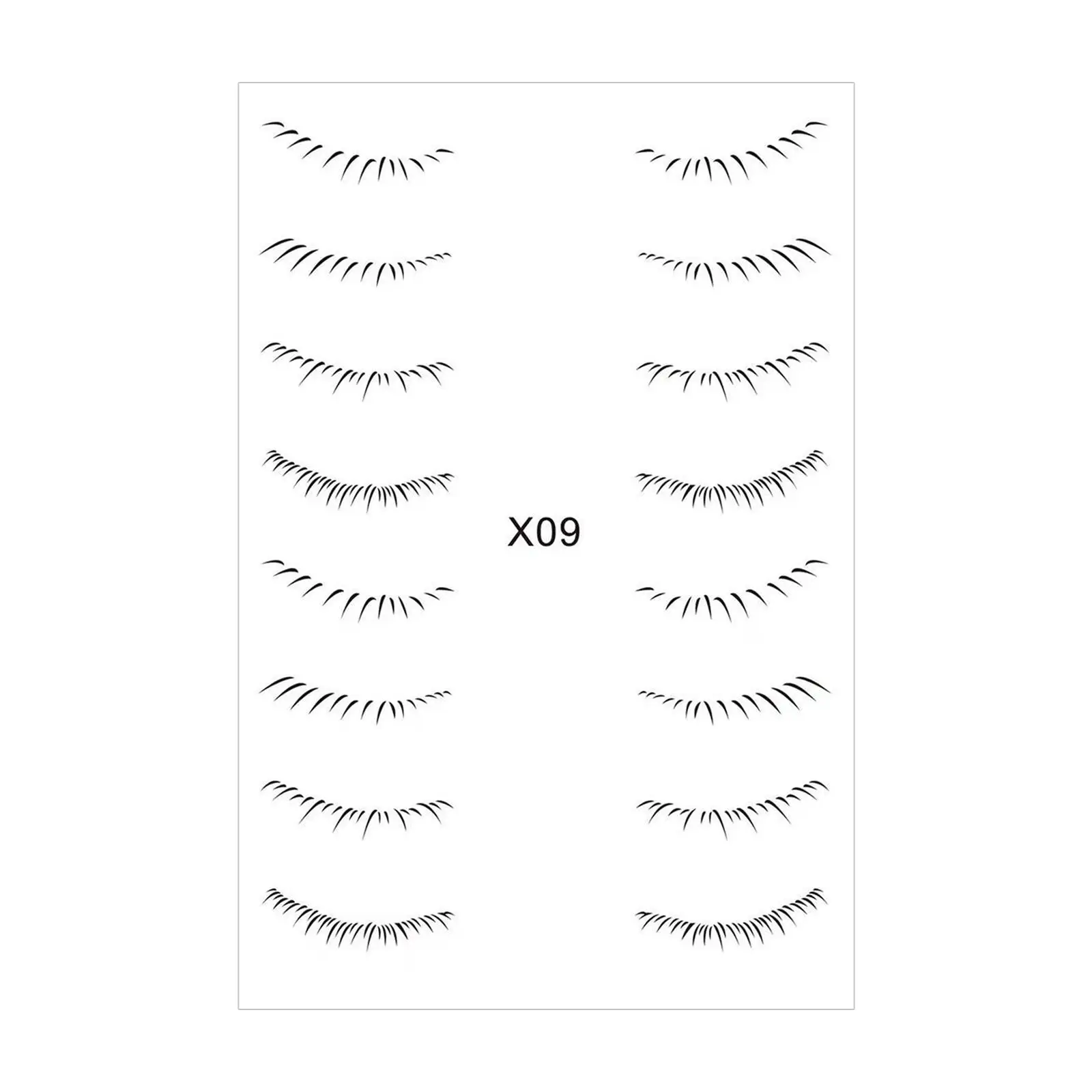 Simulação 3d cílios postiços adesivos remendo portátil sob os olhos adesivo para meninas presentes de aniversário