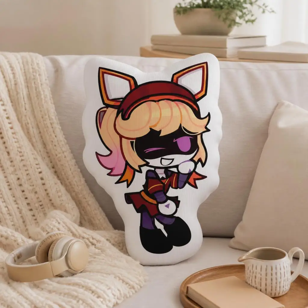 Murder Drones V Chibi Anime Plush Pillow Cushion Irregular Stuffed Throw Pillow Home Decor Gift Sofa Bed Couch