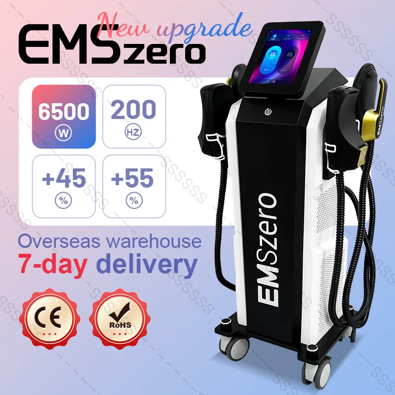 Professional EMSzero RF Machines 6500w EMS Body Slimming Nova Fat Burning Muscle Sculpt Electromagnetic Stimulate Buttock Toning