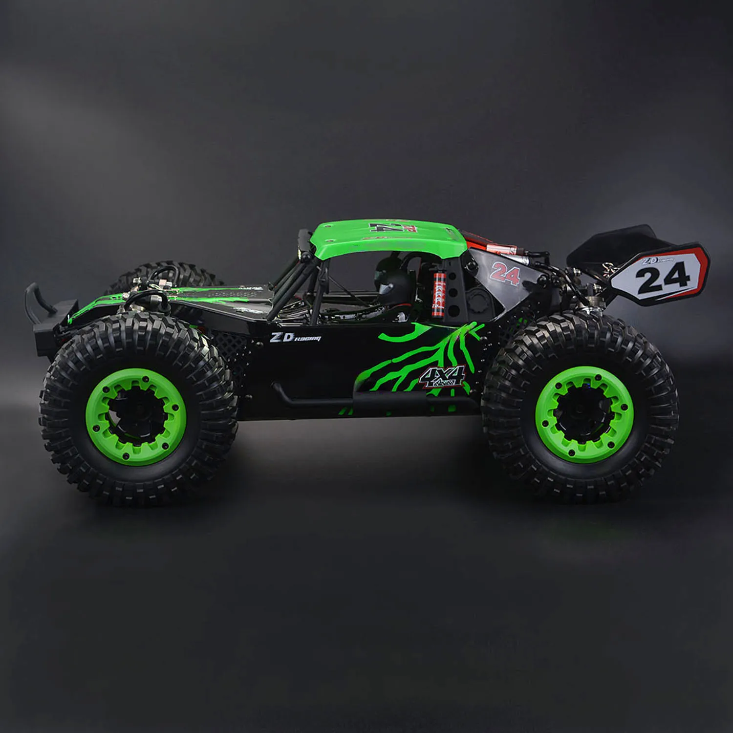 

11.4 Inches Wheelbase ZD RC Racing Cars 1/10 DBX 102 Remoted Off Road Car Tail Wing Version PVC Shell RC Desert Buggy LED Light