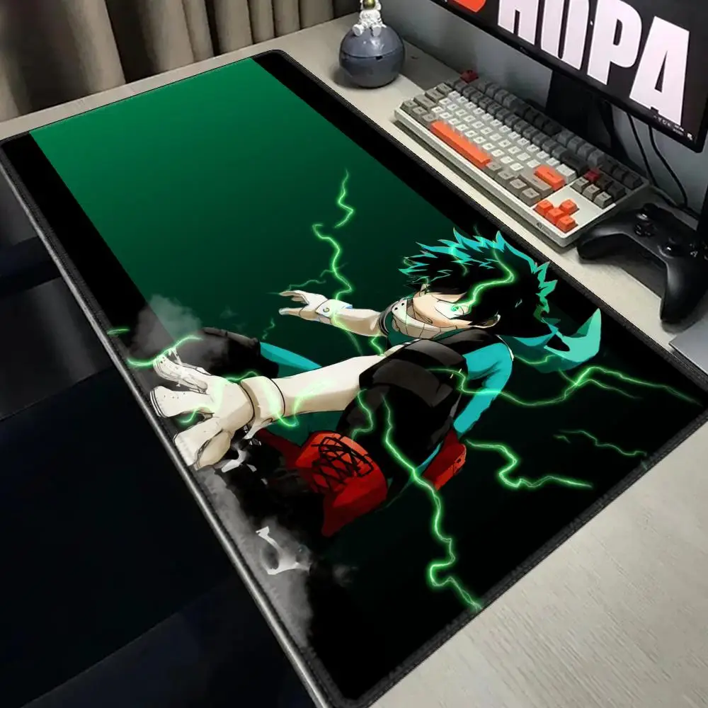 Anime A-Academy Deku My H-Hero Mouse Pad Gamer Mousepad, 900x400,Deskmat, Computador,Tapete de Mesa,Gaming Mats,PC Acessorios