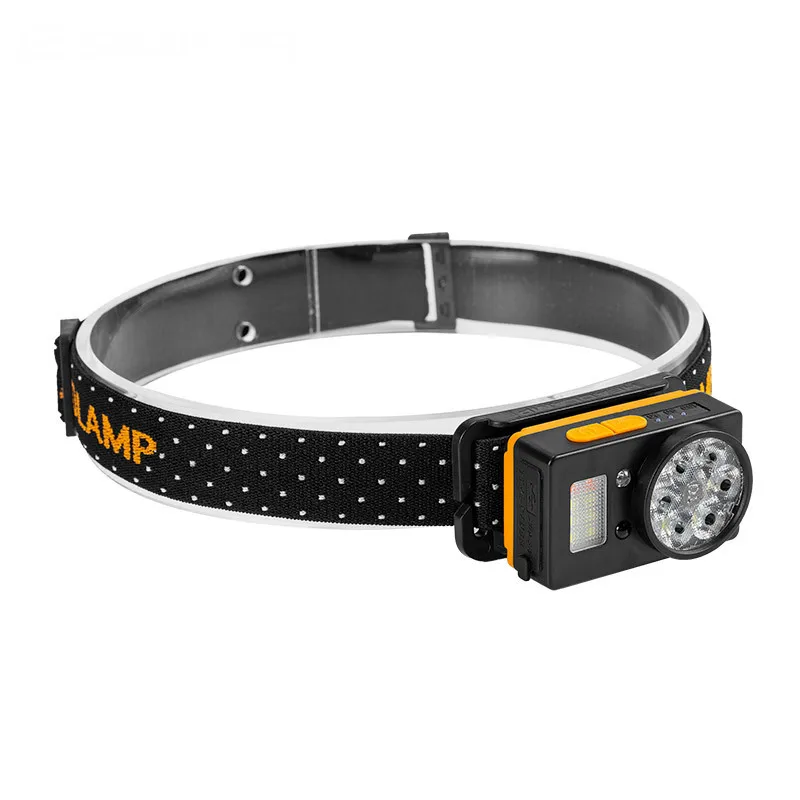 Quality Camping Fishing Head Torch Light With Sensor Switch 5 Flashing Mode Type C Charge Headlight Rotating Degree LED Headlamp