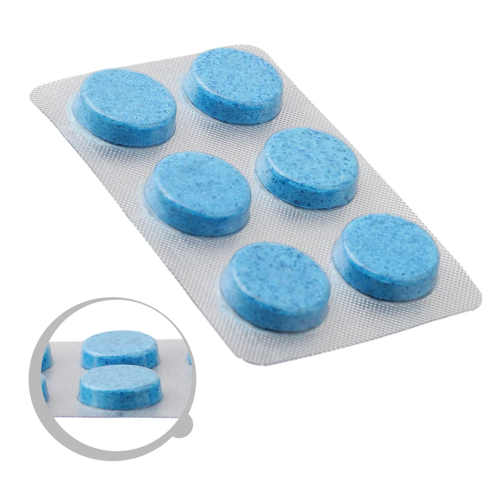 6pcs And Practical Effervescent Tablets Wiper Fine Strong Cleaning Liquid Thoroughly Dissolved