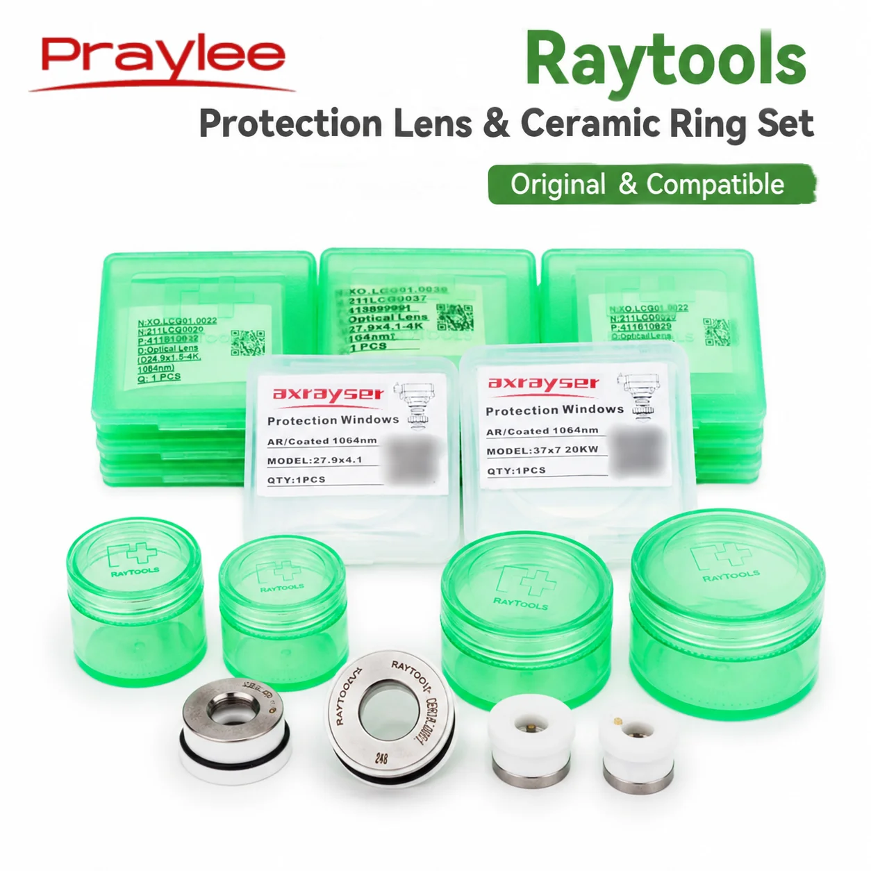 Raytools Protection Lens Protective Window Ceramic Ring Original Compatible Replacement Parts for Fiber Laser Cutting Head