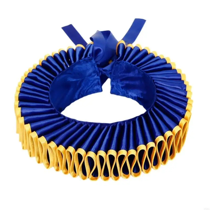 

39BC Vampires Cosplay Collar Detachable Neck Ruff Golden Edges Choker Shawl For Theater Cosplay Event And Medieval Themed