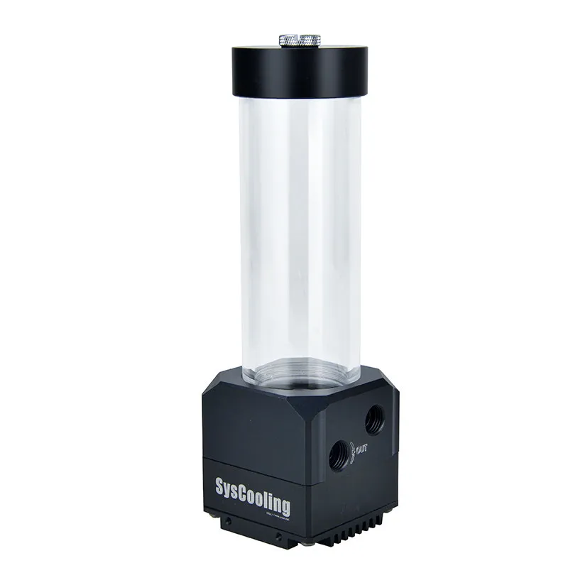 Syscooling SC-91XD water pump for water cooling MAX flow rate 1200L/H pump head 8meter DC12V G1/4 thread pump with water tank
