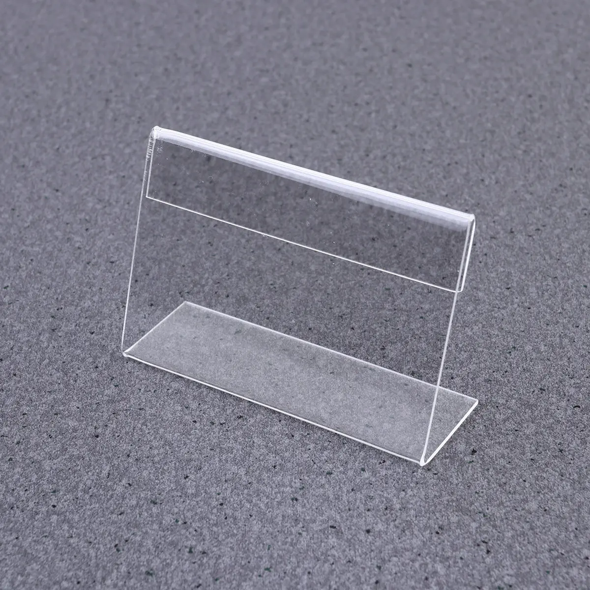 10Pcs Acrylic Shaped Display Stand Holder For Price Display Shop Manager Clear Desktop Photos Cards Papers