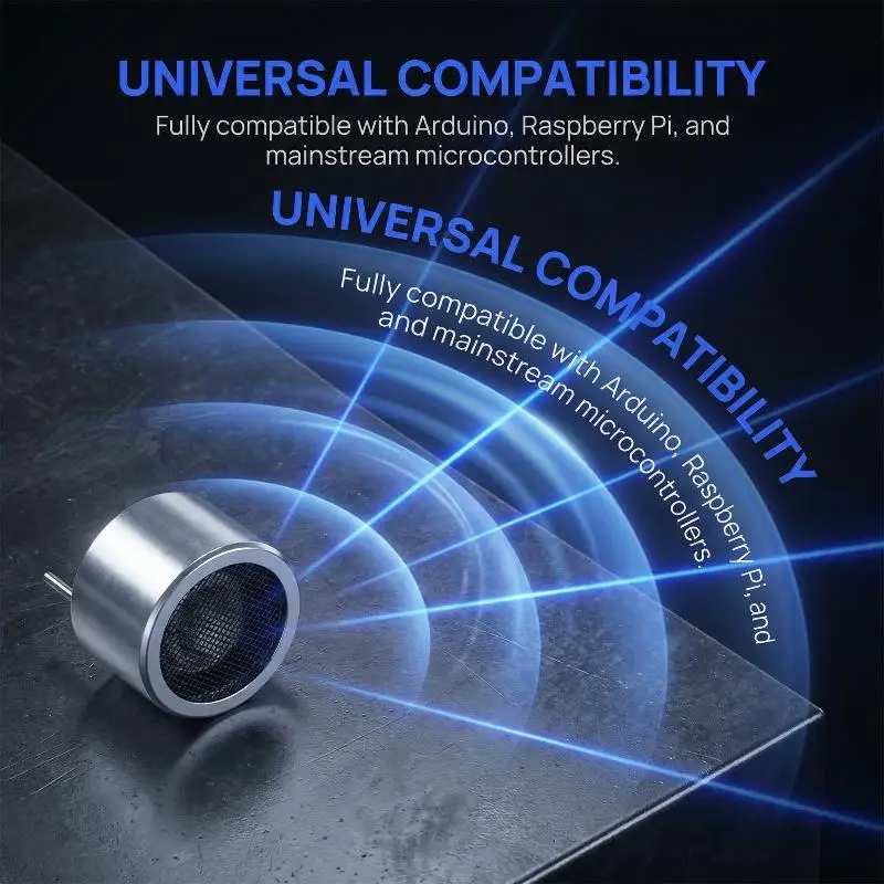 5/10Pcs 16mm 40K R And T Ultrasonic Sensor Emitter TCT40-16T 40KHz Transmit+receive Aluminum Accessories