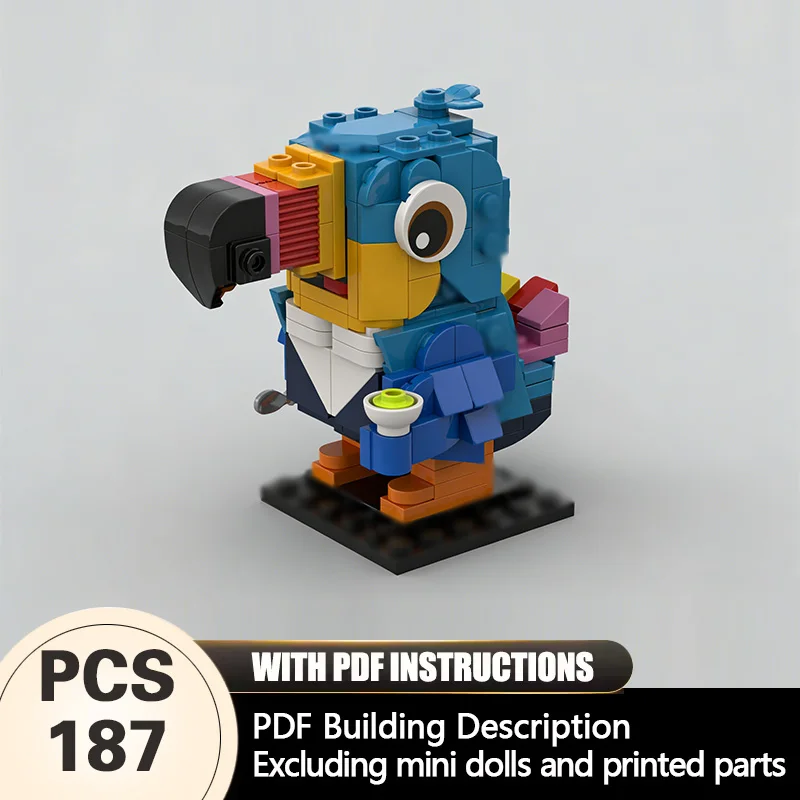 

Creators Animal Series Model MOC Building Bricks Toucans Bird Modular Technology Gifts Holiday Assemble Children Toys Suit