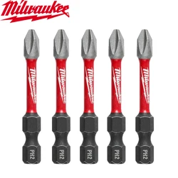 Milwaukee PH2 50MM Impact Drill Bits HSS Hard Metal High Hardness Wood Electric Screwdriver Tool Attachments 5-Piece