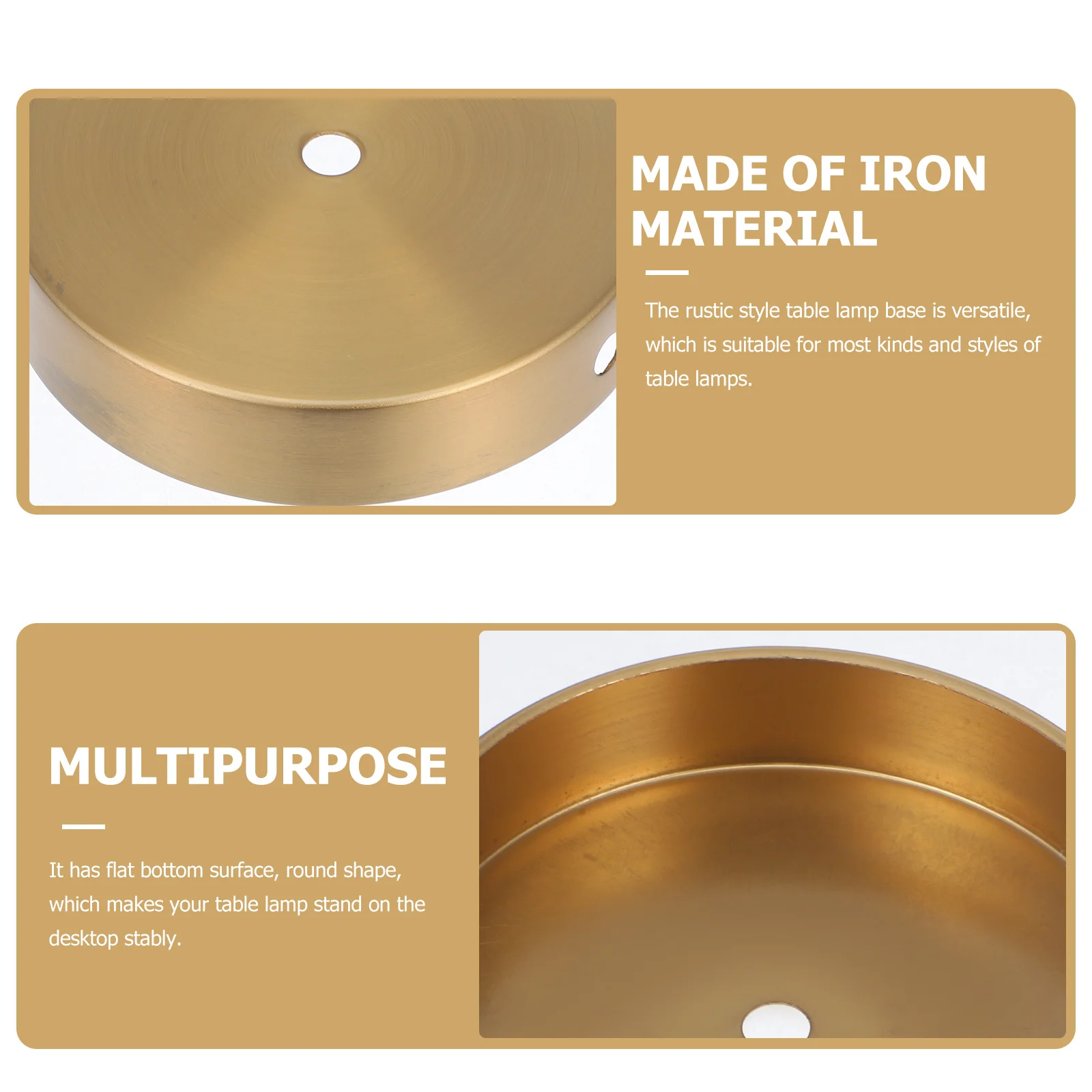 

Основание для круглой лампы из цельного металла, железная подставка для DIY-проектов, для стеклянных LED-светильников, гладкие аксессуары для ламп, железное основание для настольной лампы