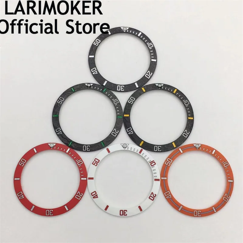 

LARIMOKER high quality 37.9mm Carbon fiber bezel insert fit 40mm 41mm watch case