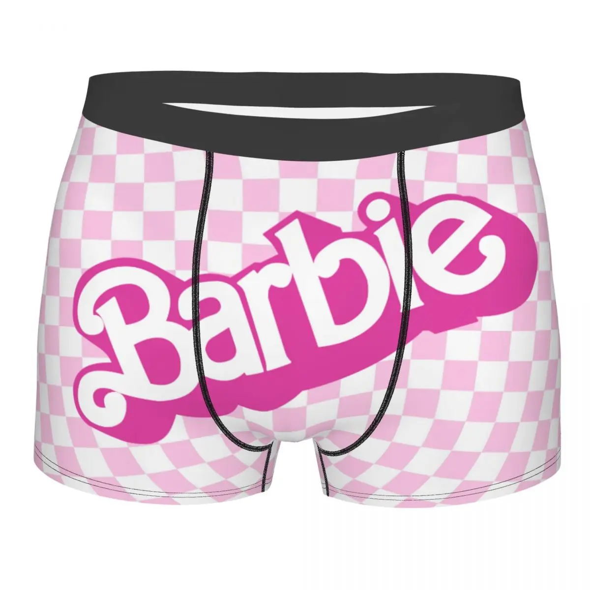 Custom Barbie Logo Underwear Men Breathable Disney Boxer Briefs Shorts Panties Soft Underpants For Male