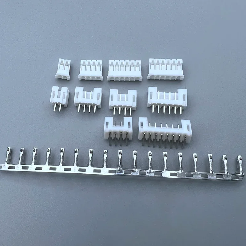 10Set PH2.0 Connector 2.0mm Pitch 2p 3p 4p 5p 6p 7p 8p 10p 11p12p pin Housing Straight/ Curved Pin Header Terminal