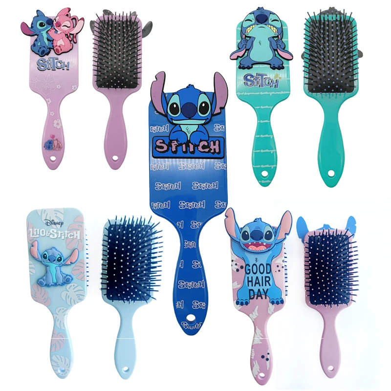 Cartoon Stitch Air Cushion Comb Salon Hair Care Styling Tool Anti Tangle Anti-Static Hairbrush Head Comb Hairdressing