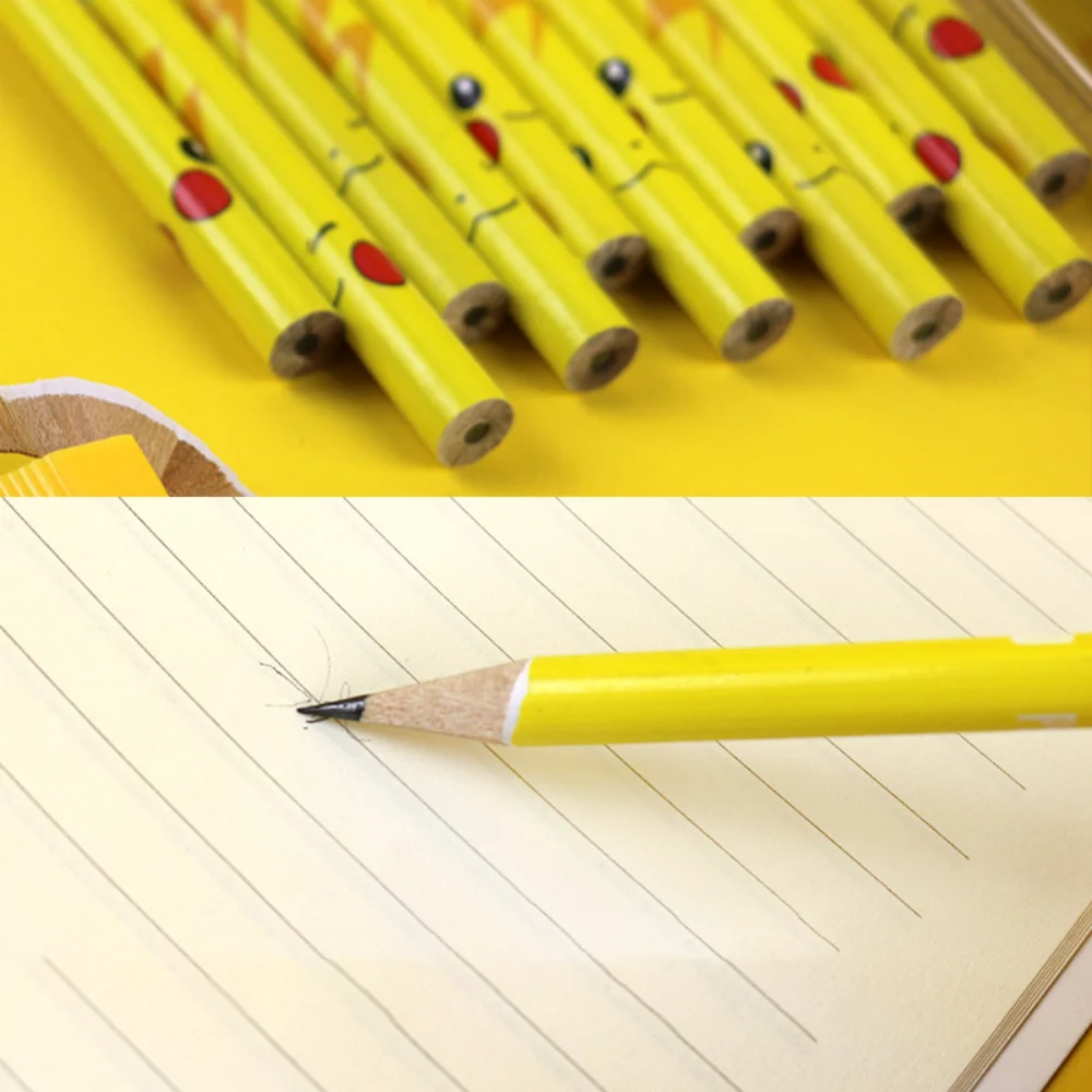 12 Stuks Kawaii Anime Pokemon Pikachu Potloden Set Leuke Cartoon Potlood Student Briefpapier Verjaardag Kerstcadeaus Voor 14 + Leeftijden meisjes
