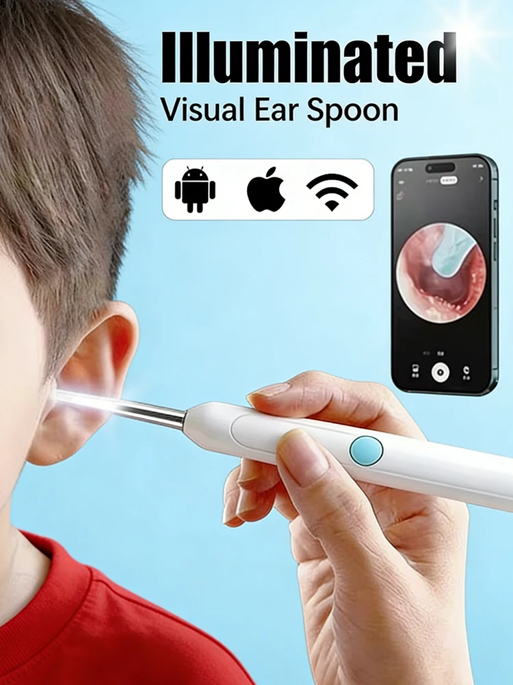 2026 New Upgrade Visual Ear Wax Cleaner Camera Safe Earwax Removal Endoscope with 5M Camera Ear Cleaning Tools Ear Care