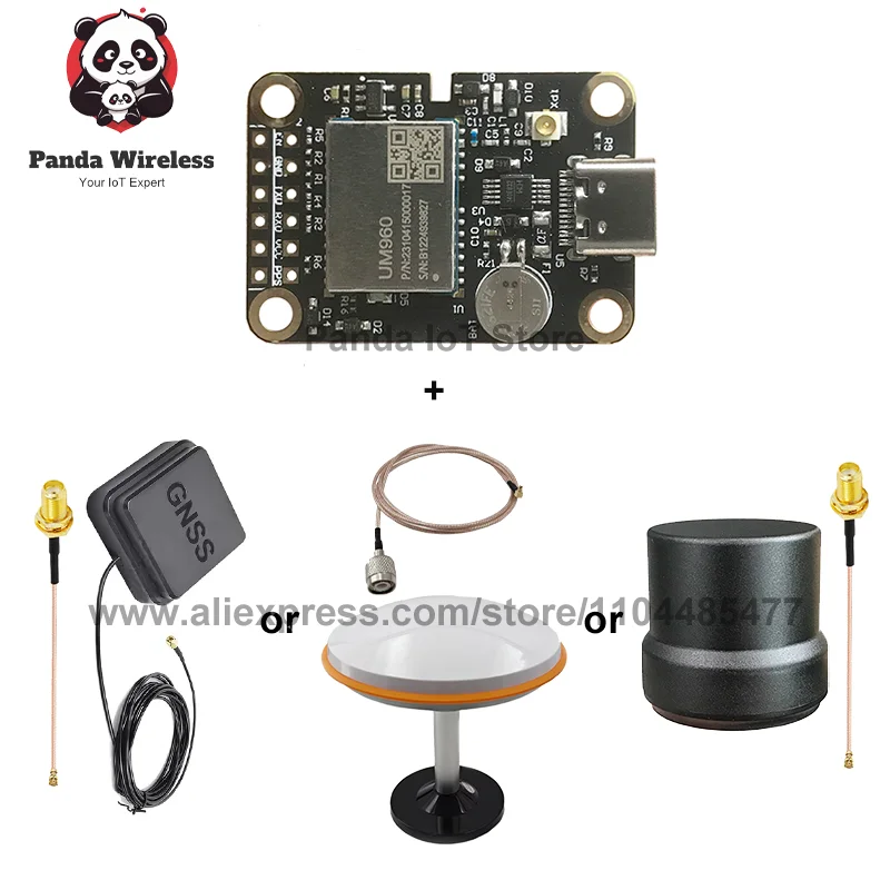 Módulo GNSS UM960 EM960D1 ZED-F9P Estación Base RTK para UGV UAV Topografía Centimetro Posicionamiento Relativo Diferencial