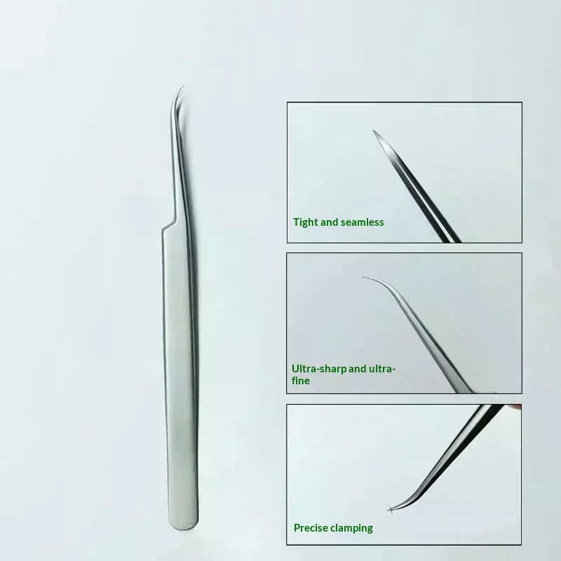 Stainless Steel Eyebrow False Eyelashes Tweezers Lashes Extension Nail Makeup Tool High Quality Fine Tip Profession Tweezer