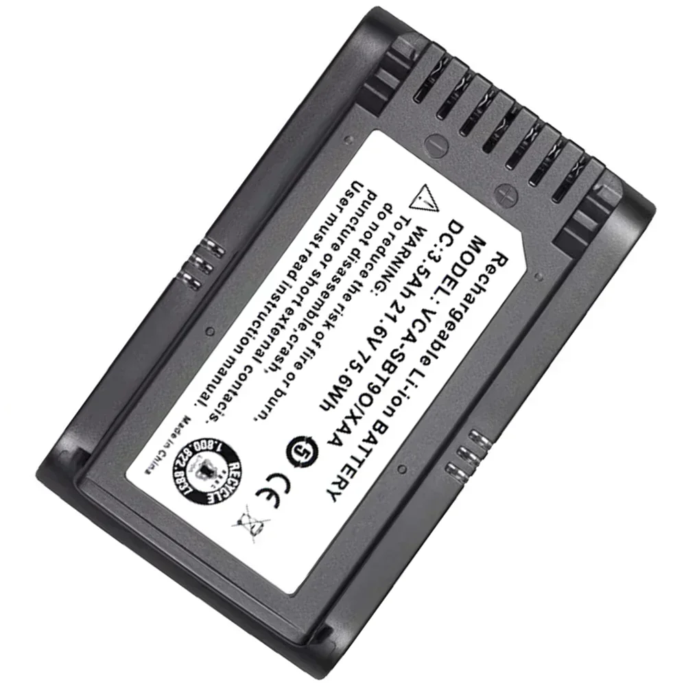 Batería de repuesto de 3500 mAh 21,6 V para aspiradora Samsung JET70, compatible con VS15T7032P4 VCA-SBT90E.