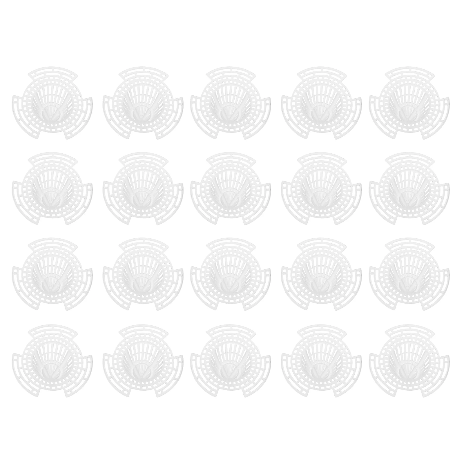

20 Pcs Flowerpot Pads Plastic Mesh Cone Design Bonsai Pot Grid Mat Prevent Soil Leakage Plant Pots Accessories Gardening