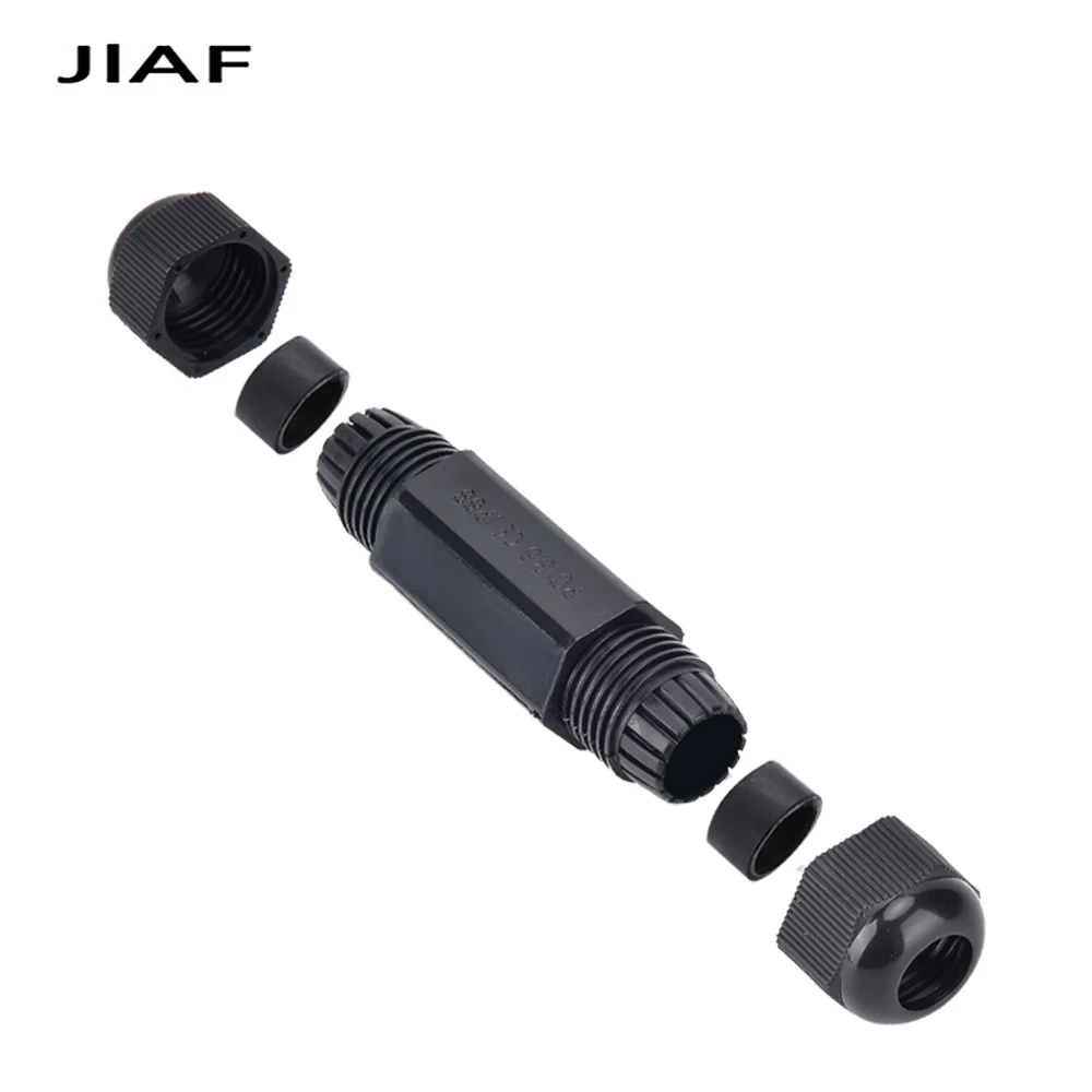 Plastic Cable Gland Waterproof IP68 Double Ended Joint Nylon Plastic Line Fixed Sealing Joint