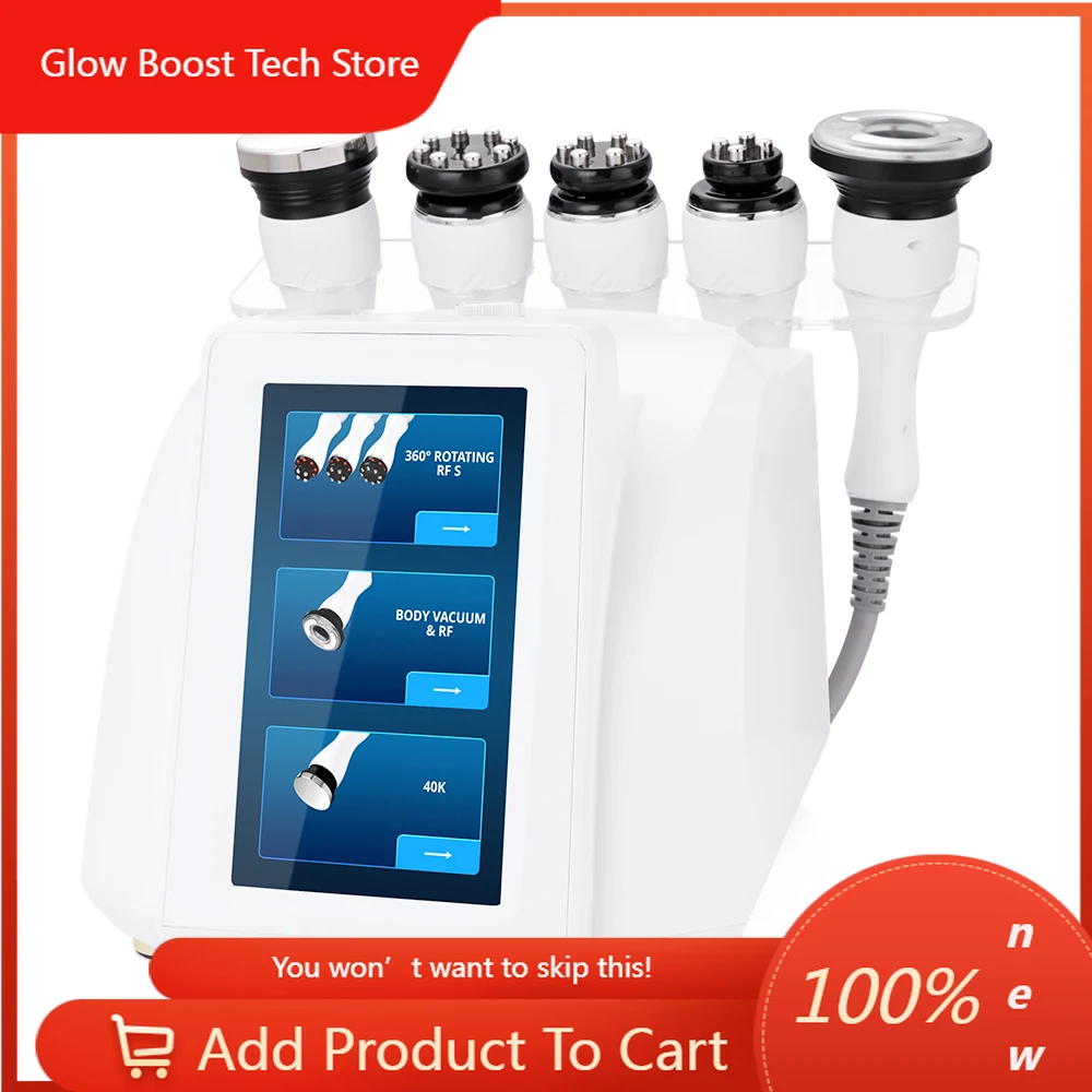 

NYNew 360° Automatic Rotary RF Ultrasonic Cavitation Vacuum Body Sculpting Machine