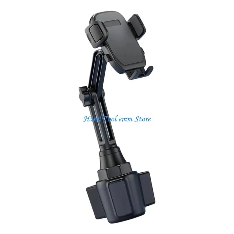H37F Adjustable Car Cup Holder Smartphone Mount Universal Fit For 4-7inch Phones Secure Anti Slip Design For Safe Driving