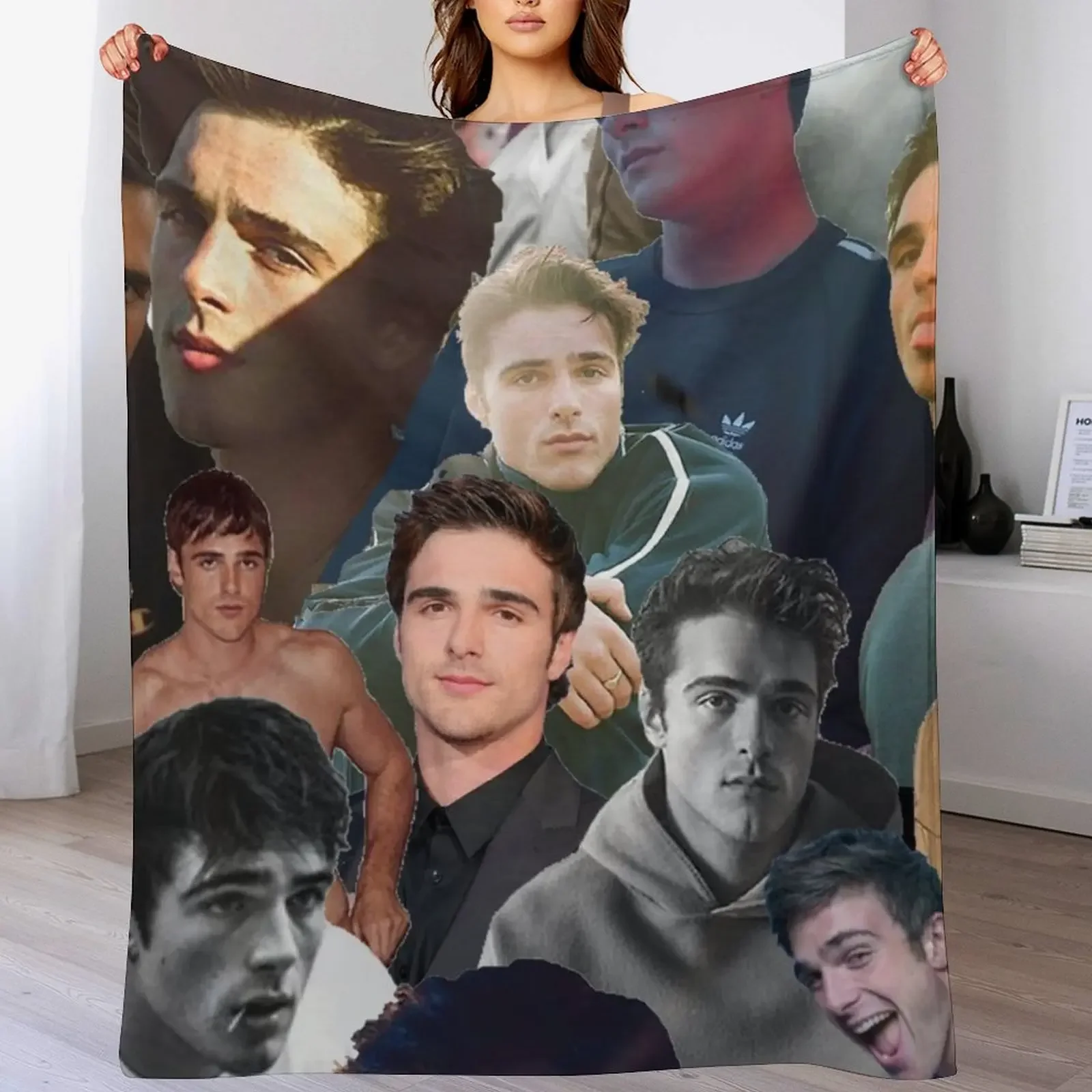 

jacob elordi collage Throw Blanket bed plaid for babies Heavy Designers Blankets