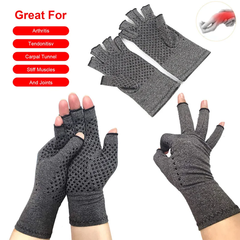 Compression Arthritis Gloves Wrist Support Cotton Joint Pain Relief Hand Brace Men Women Therapy Wristband Compression Gloves