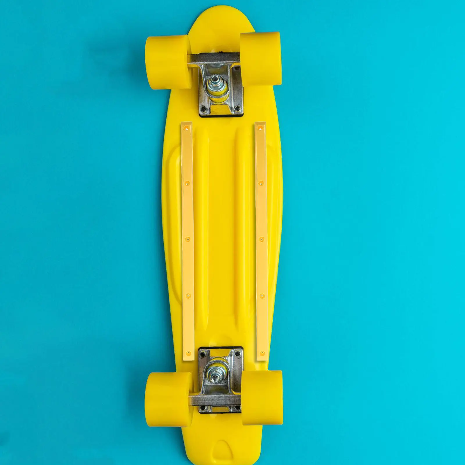 

2Pcs Professional Plastic Skateboard Rail Sturdy Anti-Collision Replacement Longboard Rib Bones Wear-Resistant Parts