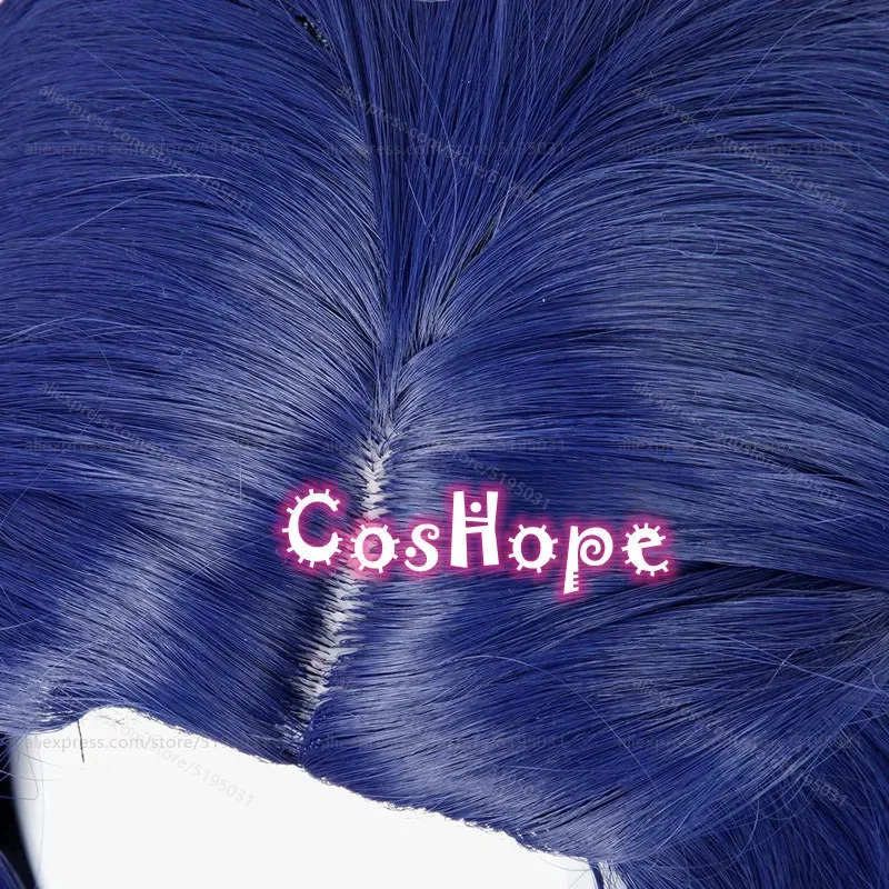 Candy 2025IDV Psychologist Ada Mesmer 77 cm lange blaue gemischte Perücke Cosplay Anime hitzebeständige synthetische Perücken für Kostüme