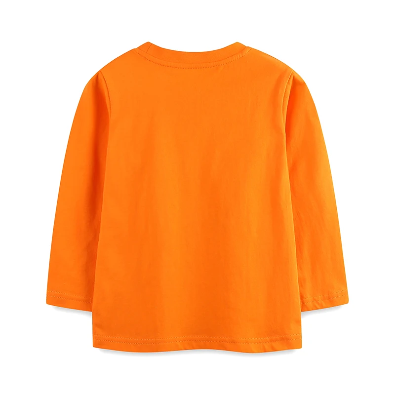 Little Maven 2026 Autumn Halloween Pumpkin Skeleton Long Sleeves T-shirt Cotton Tops Baby Boys Kids Clothes Children's Clothing
