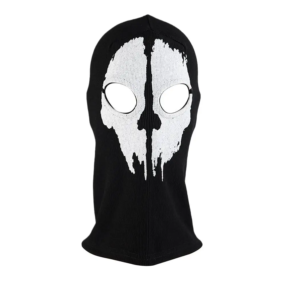 Motorcycle Balaclava Skull Print Full Face Mask Neck Warmer Cycling Biker Hood Windproof Skiing Head Men Helmet Liner