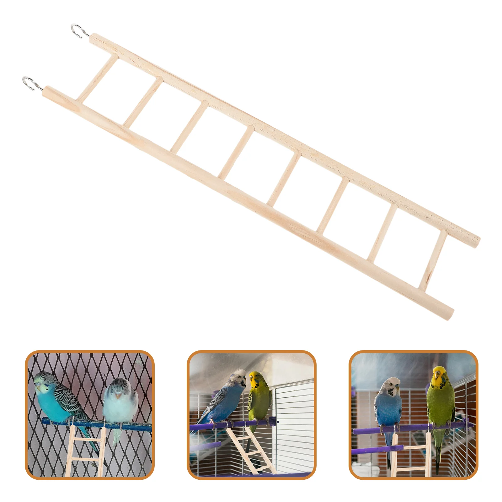 to Climb Hamster Climbing Ladder Parakeet Cage Cocktail Bird Toys Wooden Parrot