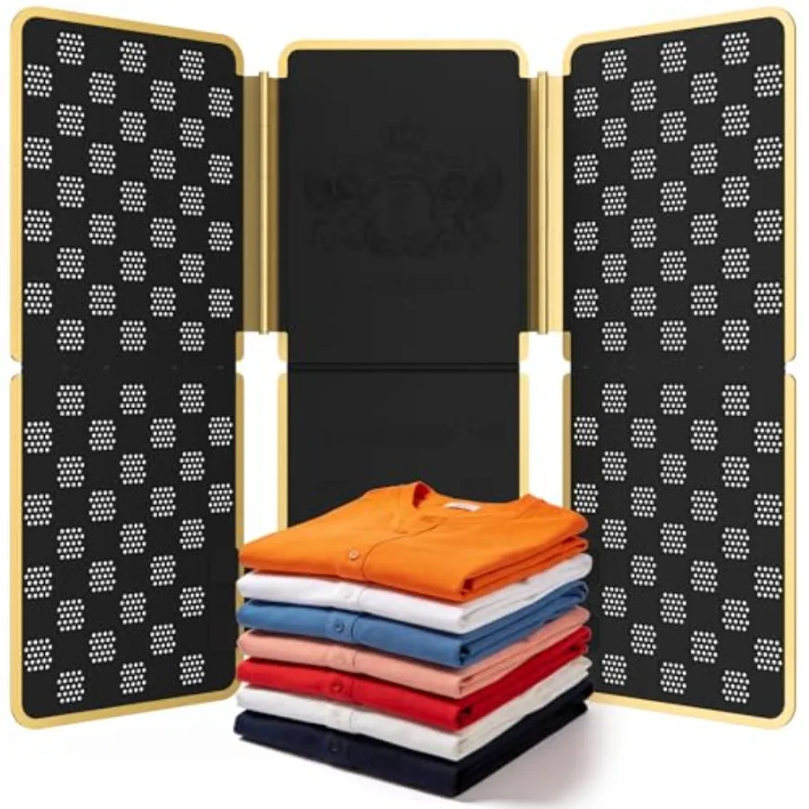 

BoxLegend Shirt Folder V7 Metal for Wear Resistance Clothes Folding Board Storage Tshirt Folder Board Metal Edging and Joints L