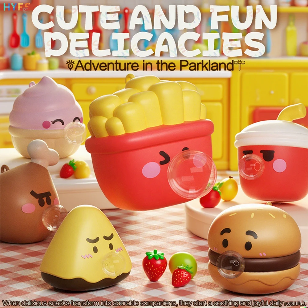 Zestaw zabawek antystresowych HYES, urocze kreskówkowe jedzenie, zabawki sensoryczne typu \"pop it\", idealne na Halloween i Boże Narodzenie, urocze zabawki wspomagające relaks i regenerację.