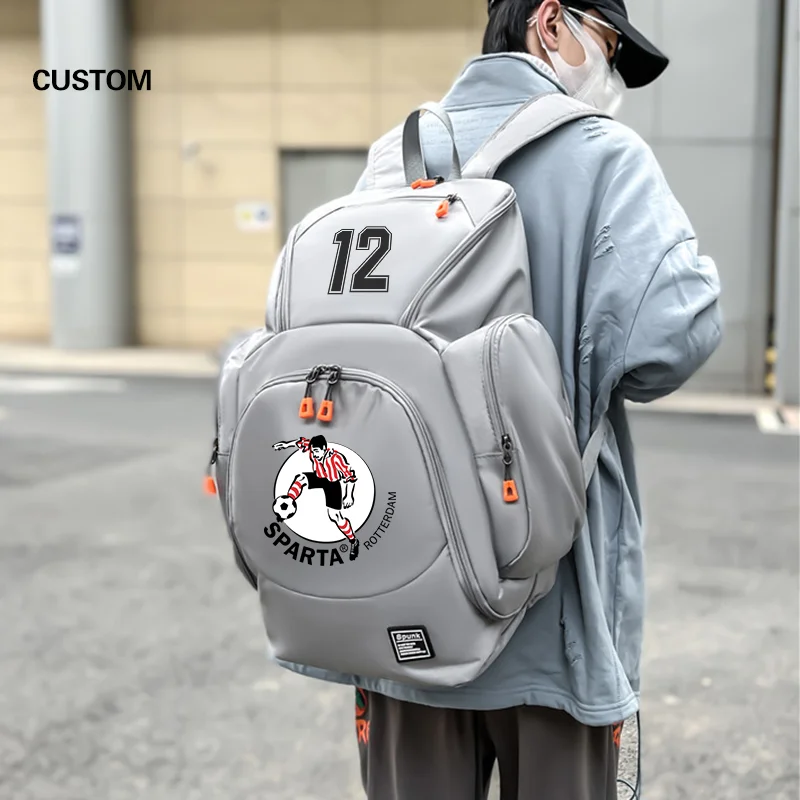 Basketball Backpack For Men print logo Football Storage Bag Training Backpack personalitity customization Sports bag DIY Number