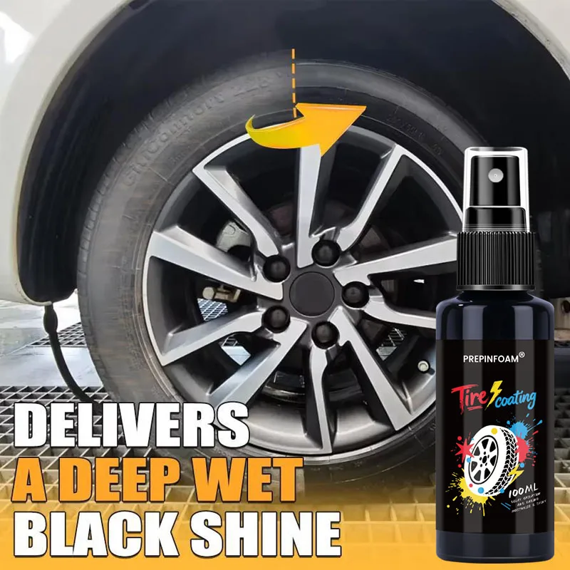 Tire Shine Coating Ultimate Armor Gloss & Long-Lasting Protection Car Tyre Refurbishing Agent Easy Application Non Greasy