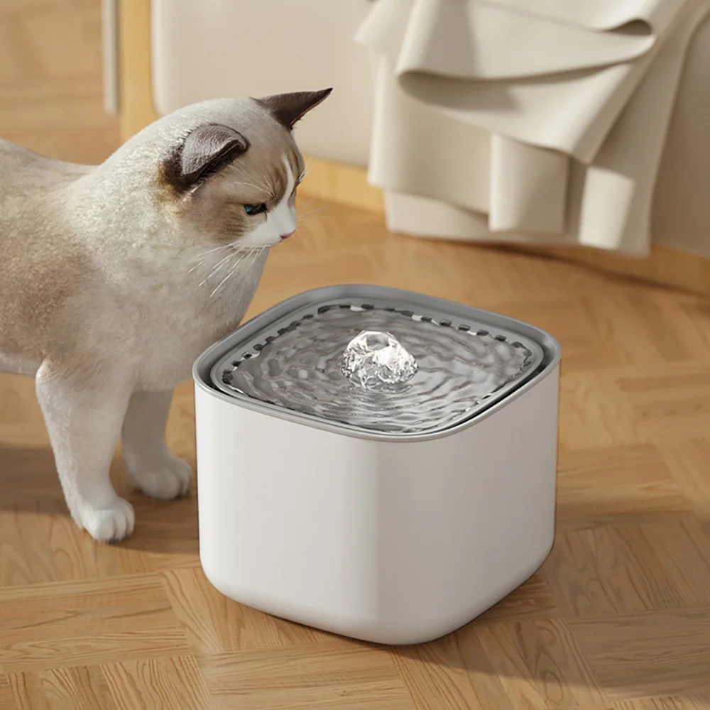 3L Cat Water Fountain Large Capacity Filtring Cat Water Drinker Auto Recirculate Filter USB Electric Mute Cats Water Dispenser