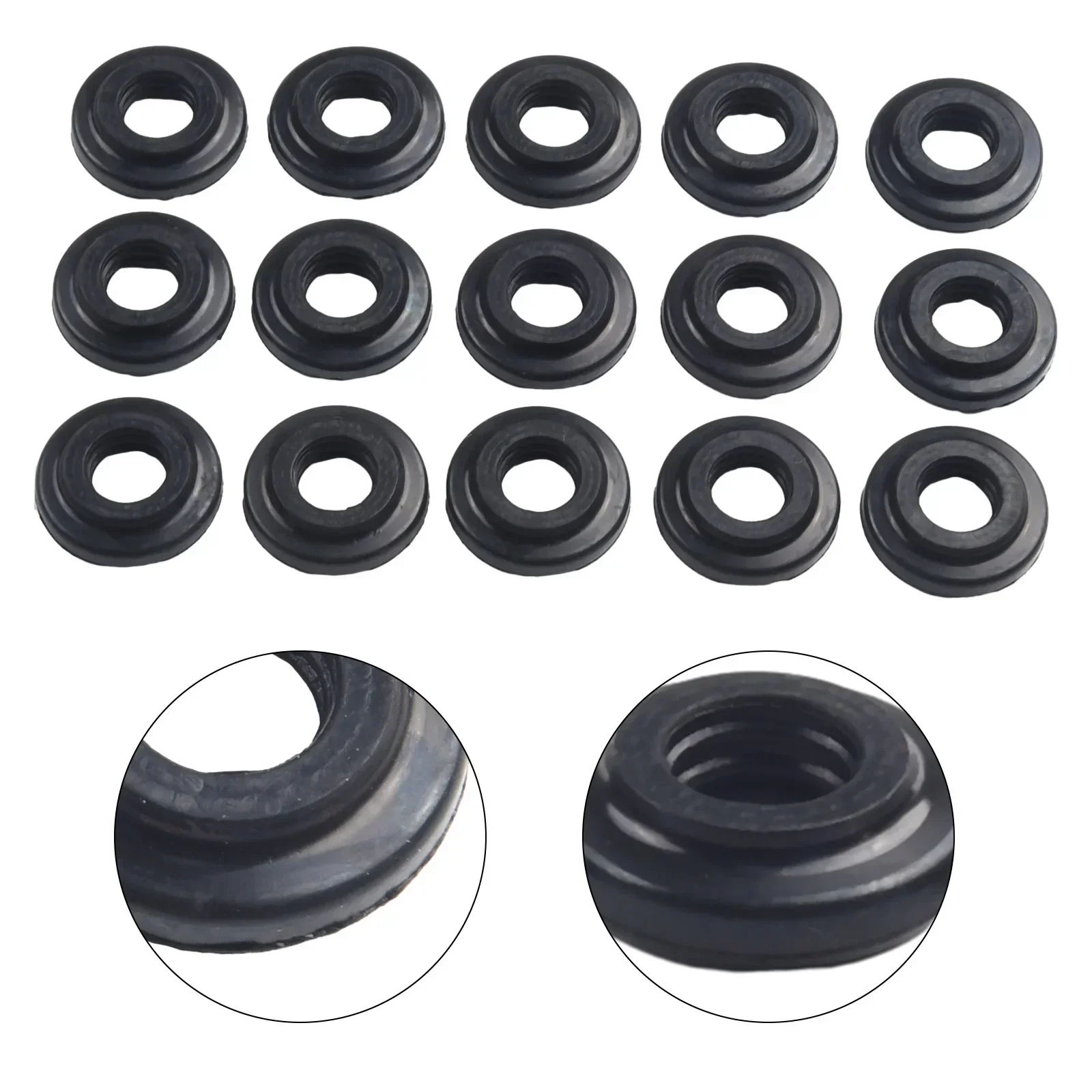 15 Pcs Engine Valve Cover Gaskets 11121437395 For E39 E46 E53 E60 Rubber Direct Replacement Gasket Screw Sealing Ring