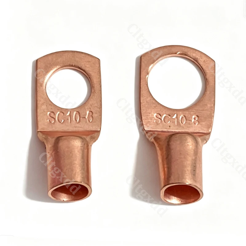 Cltgxdd 5-10 Stück Kupfer-Ringkabelverbinder, blankes Kabel, elektrische Crimpklemme SC4-6 SC6-6 SC6-8 SC10-6 SC16-6 SC16-8 SC25-8 – Detail 14