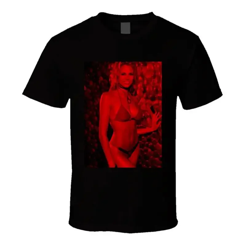 Brooke Burns 21 Celebslover Man'S T Shirt Black Size Slim To 6Xl