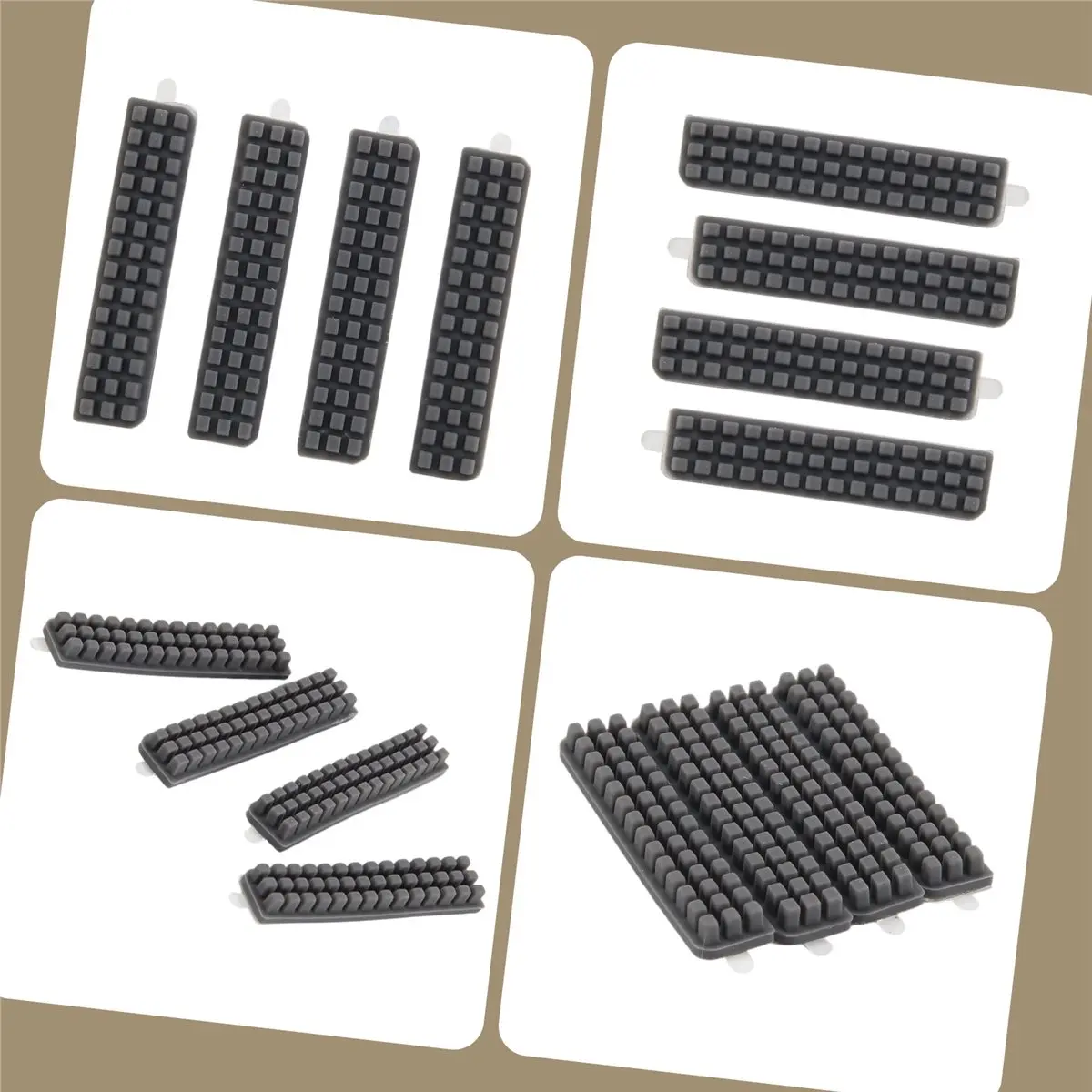 A73T 4Pcs for A1 Heatbed Nozzle Wiper Replacement Parts 3D Printer Heatbed Silicone Cleaning Tool