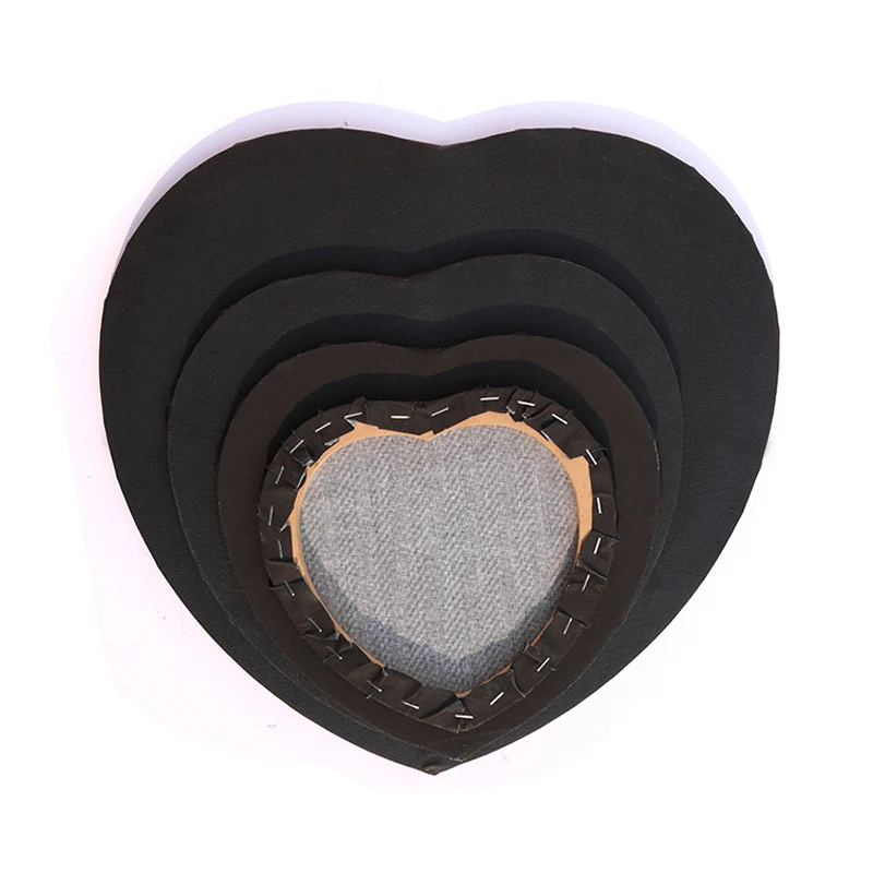 Imagem -03 - Lona de Algodão Preto Profissional Arte para Guache Pintura a Óleo Derramamento Acrílico Redondo e Amor Diâmetro 15cm 20cm 30cm 40cm pc
