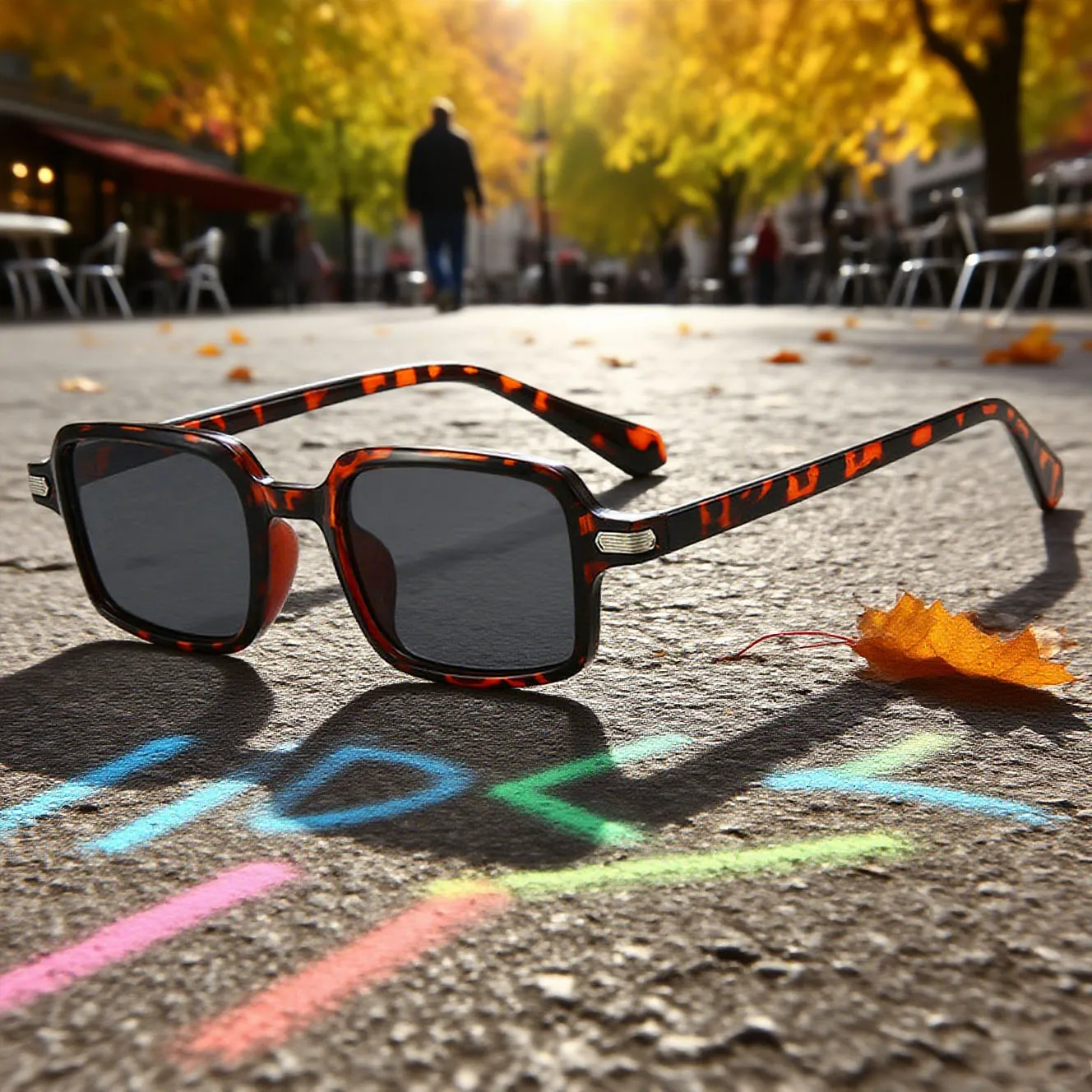 

Retro Personality Square Frame Fashionable Women's Sunglasses Ultra Light Neutral High-quality UV400 Sunscreen Glasses
