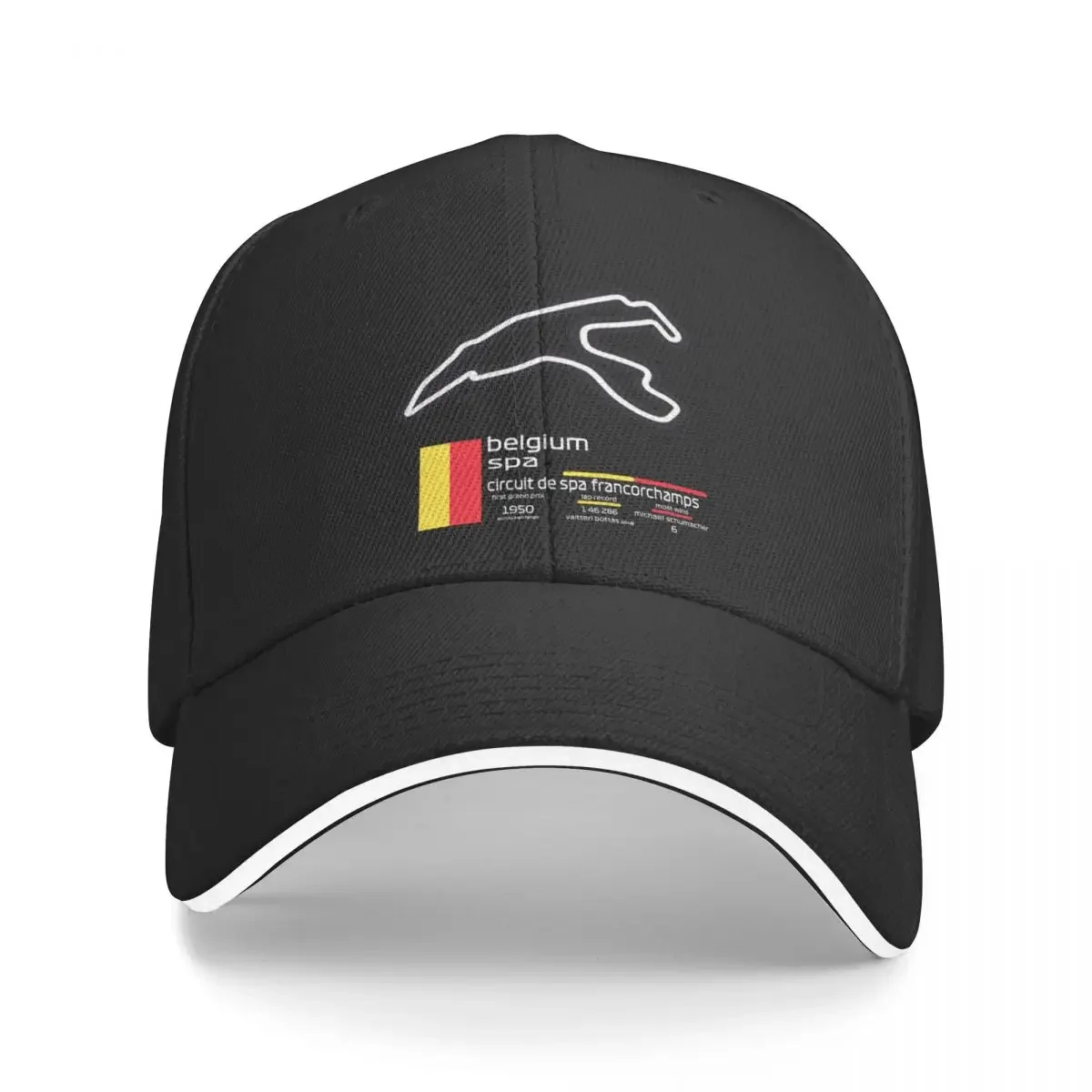 

Circuit de Spa-Francorchamps F1 Records Baseball Cap Trucker Hat Snap Back Hat Anime Women's Hats For The Sun Men's