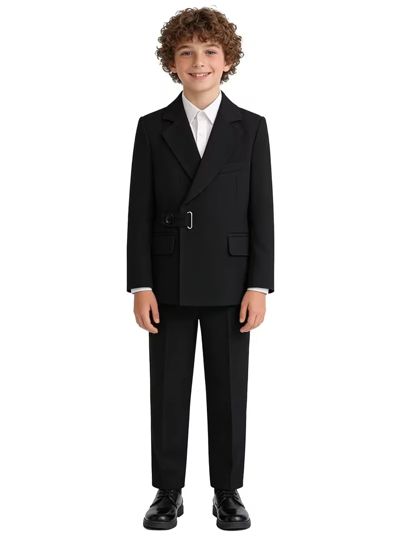 Boys' Clothing New Children's Suit and Dress Set Boys' Piano Hosting Campus Performance Uniform Daily Comfortable Wearing